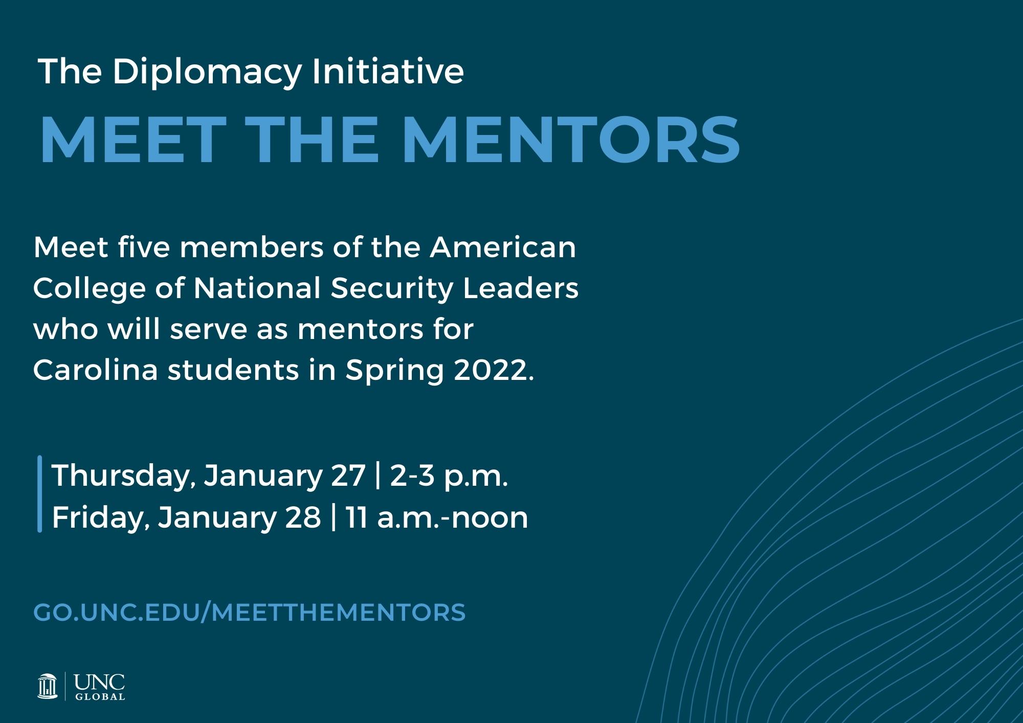 Meet the Mentors: Diplomacy Initiative