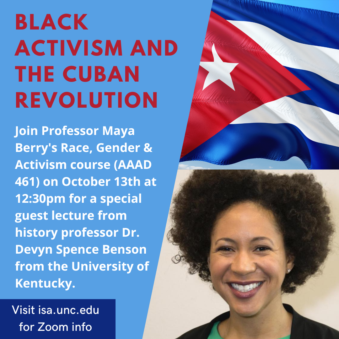 Black Activism and the Cuban Revolution Zoom Visiting Lecture