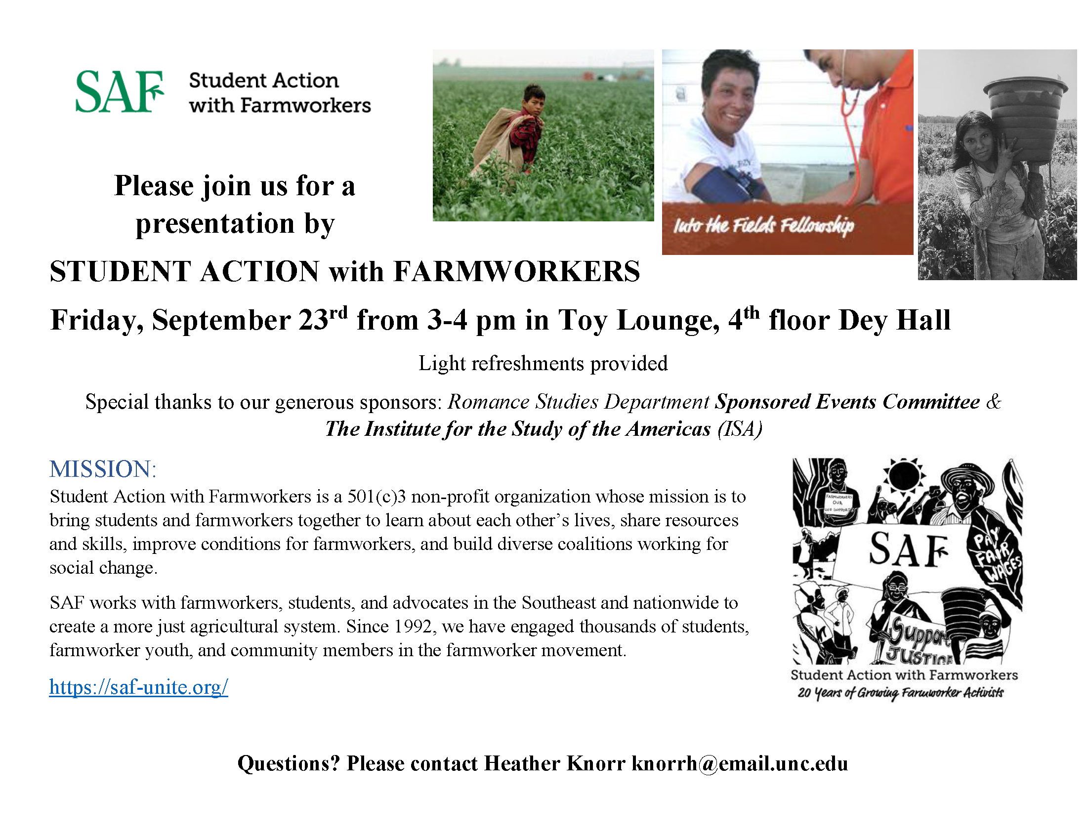 Student Action with Farmworkers Presentation