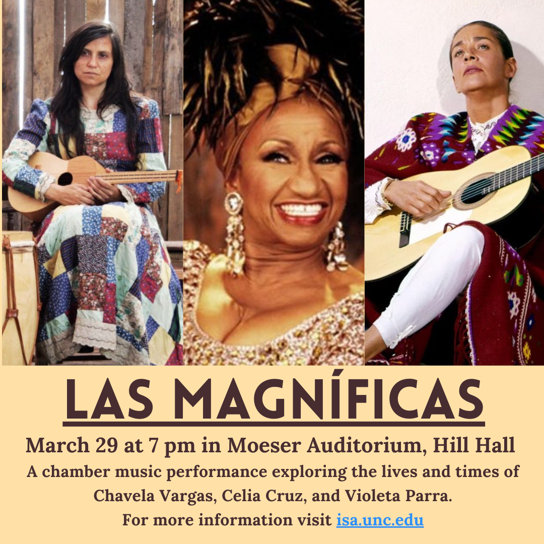 Las Magníficas: Celia Cruz, Chavela Vargas, Violeta Parra